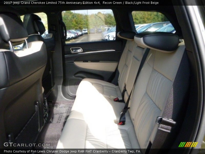 Rear Seat of 2017 Grand Cherokee Limited 75th Annivesary Edition 4x4