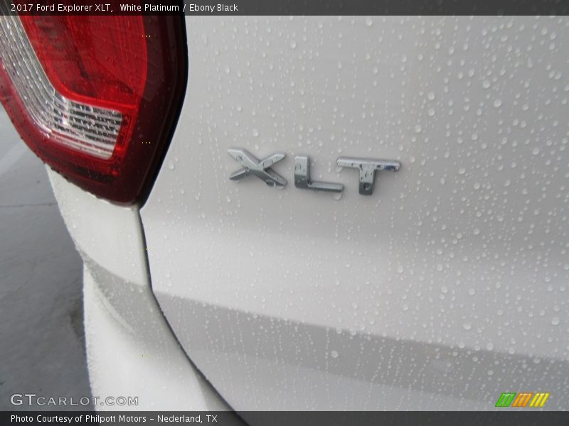 White Platinum / Ebony Black 2017 Ford Explorer XLT