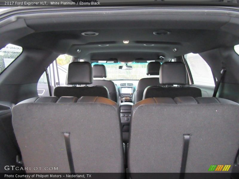 White Platinum / Ebony Black 2017 Ford Explorer XLT