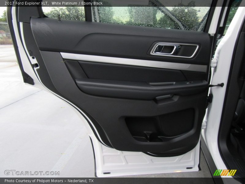 White Platinum / Ebony Black 2017 Ford Explorer XLT