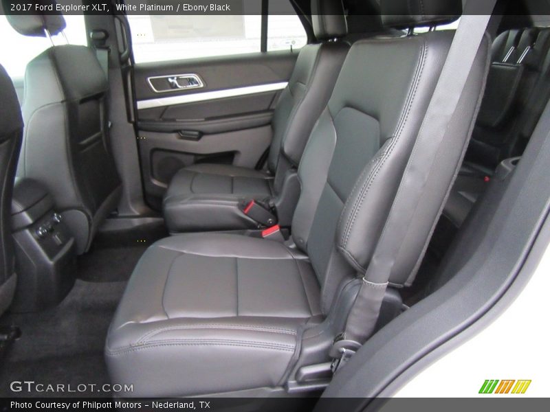 White Platinum / Ebony Black 2017 Ford Explorer XLT