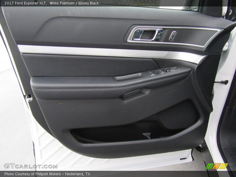 White Platinum / Ebony Black 2017 Ford Explorer XLT