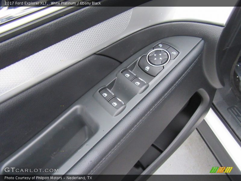 White Platinum / Ebony Black 2017 Ford Explorer XLT
