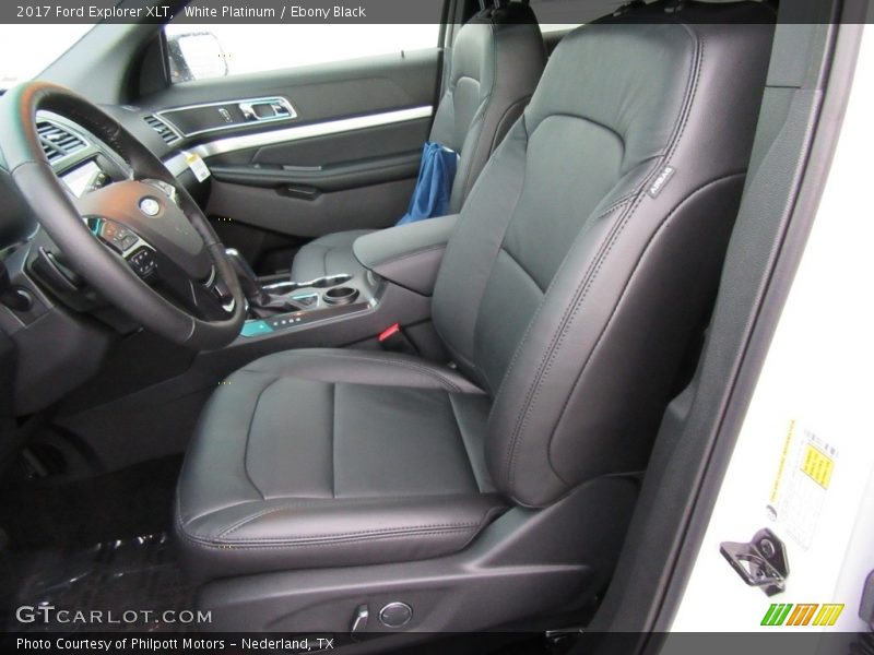 White Platinum / Ebony Black 2017 Ford Explorer XLT