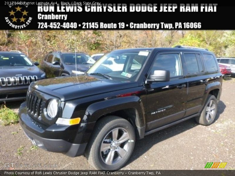 Black / Dark Slate Gray 2017 Jeep Patriot Latitude 4x4
