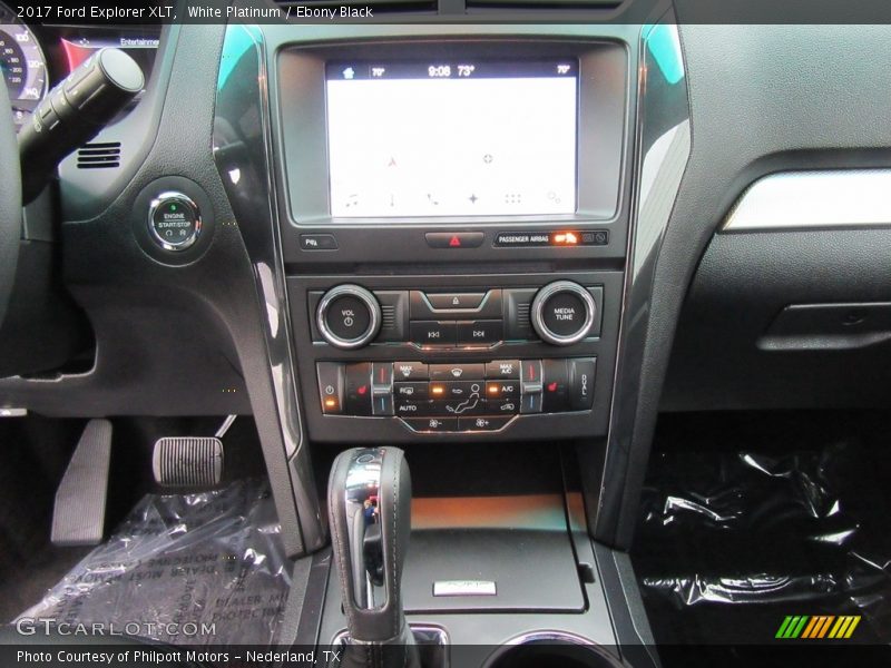 White Platinum / Ebony Black 2017 Ford Explorer XLT