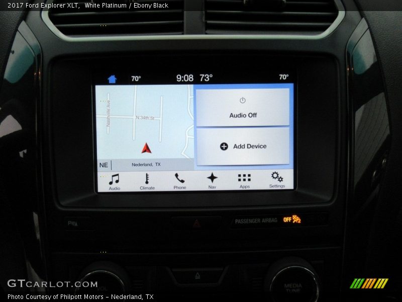 White Platinum / Ebony Black 2017 Ford Explorer XLT