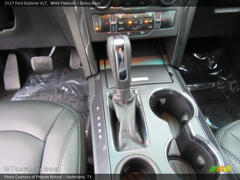 White Platinum / Ebony Black 2017 Ford Explorer XLT