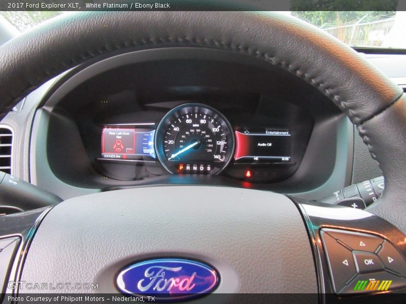 White Platinum / Ebony Black 2017 Ford Explorer XLT