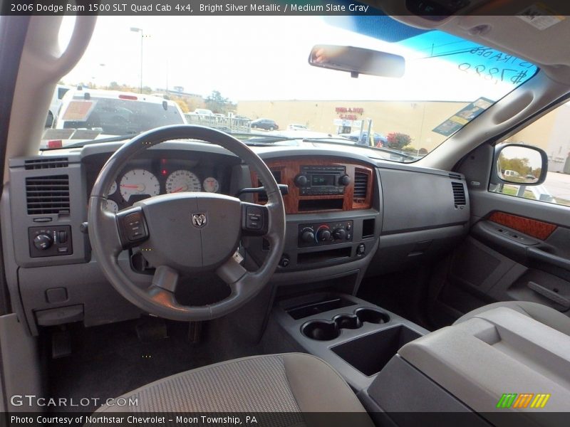 Bright Silver Metallic / Medium Slate Gray 2006 Dodge Ram 1500 SLT Quad Cab 4x4