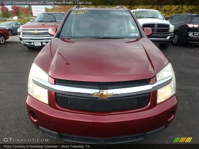 Deep Ruby Metallic / Light Gray 2007 Chevrolet Equinox LT