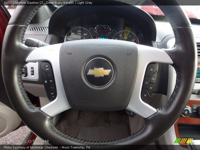 Deep Ruby Metallic / Light Gray 2007 Chevrolet Equinox LT