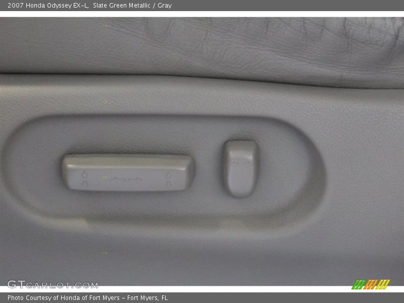 Slate Green Metallic / Gray 2007 Honda Odyssey EX-L
