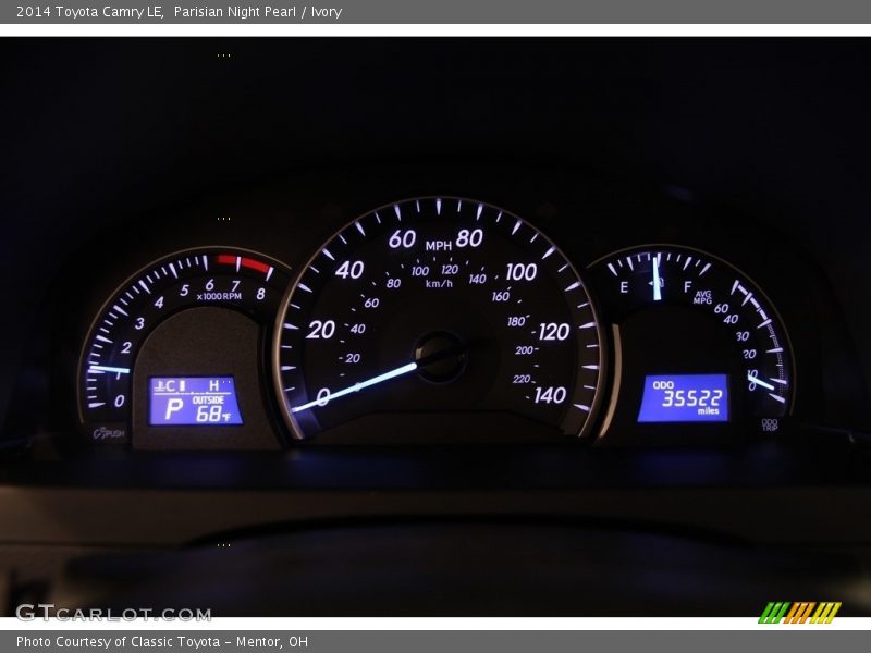 Parisian Night Pearl / Ivory 2014 Toyota Camry LE