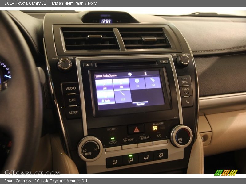 Parisian Night Pearl / Ivory 2014 Toyota Camry LE