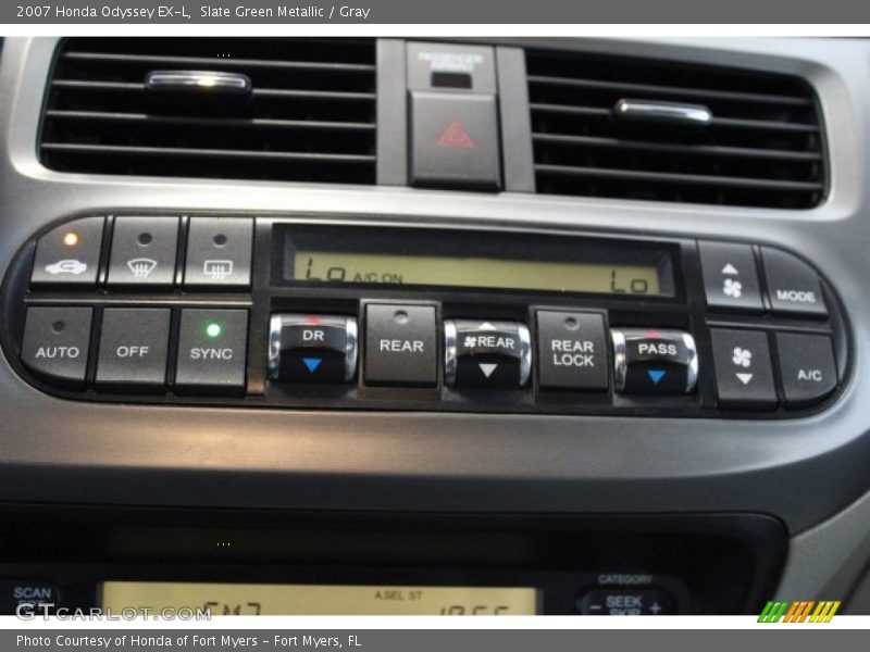 Slate Green Metallic / Gray 2007 Honda Odyssey EX-L