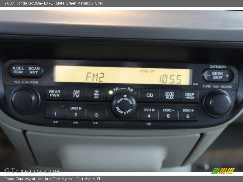 Slate Green Metallic / Gray 2007 Honda Odyssey EX-L