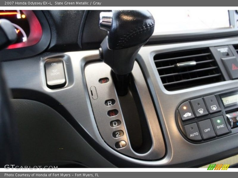 Slate Green Metallic / Gray 2007 Honda Odyssey EX-L