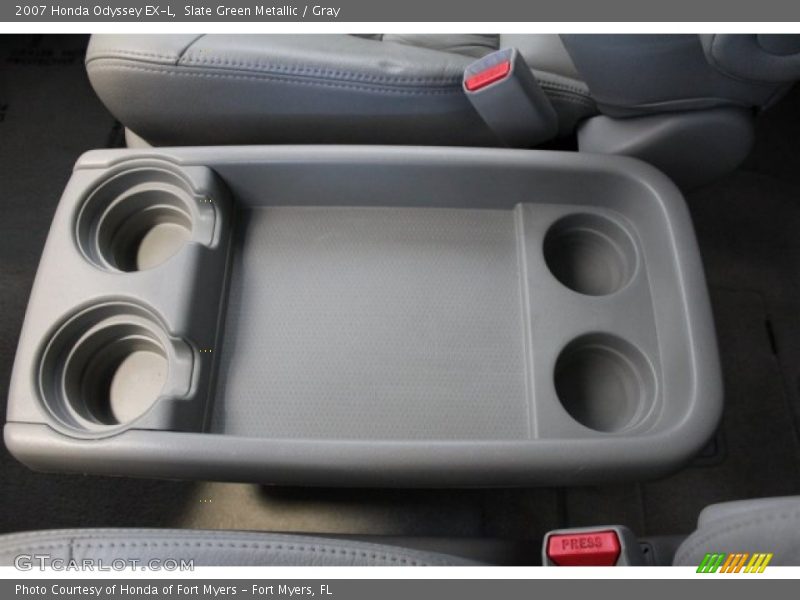 Slate Green Metallic / Gray 2007 Honda Odyssey EX-L