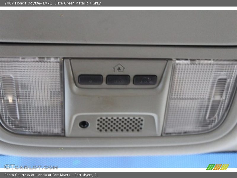 Slate Green Metallic / Gray 2007 Honda Odyssey EX-L