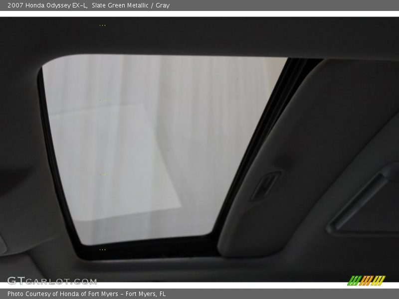 Slate Green Metallic / Gray 2007 Honda Odyssey EX-L