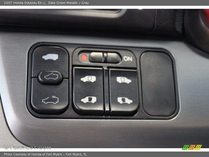 Slate Green Metallic / Gray 2007 Honda Odyssey EX-L