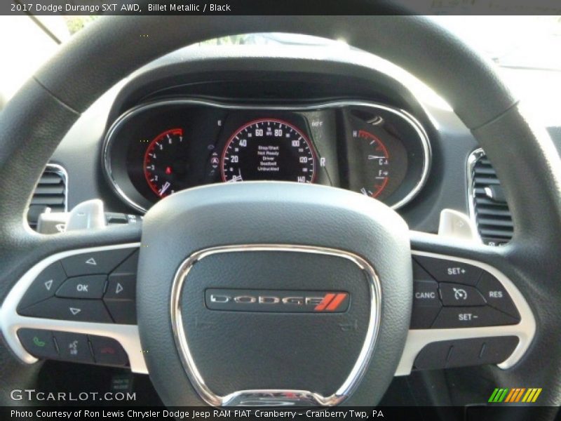 Billet Metallic / Black 2017 Dodge Durango SXT AWD