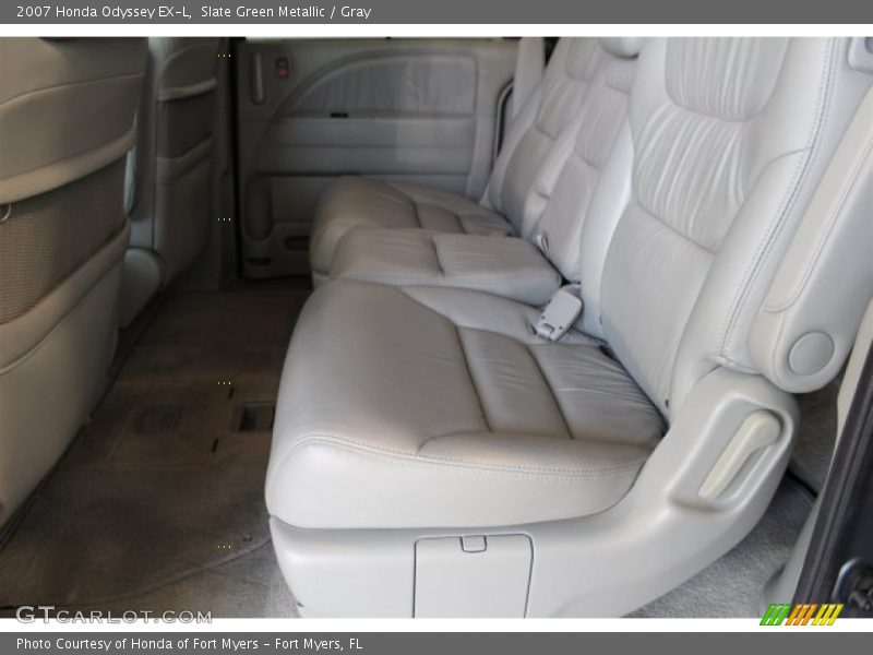 Slate Green Metallic / Gray 2007 Honda Odyssey EX-L