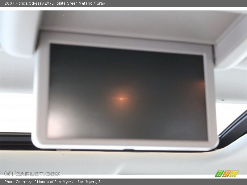Slate Green Metallic / Gray 2007 Honda Odyssey EX-L