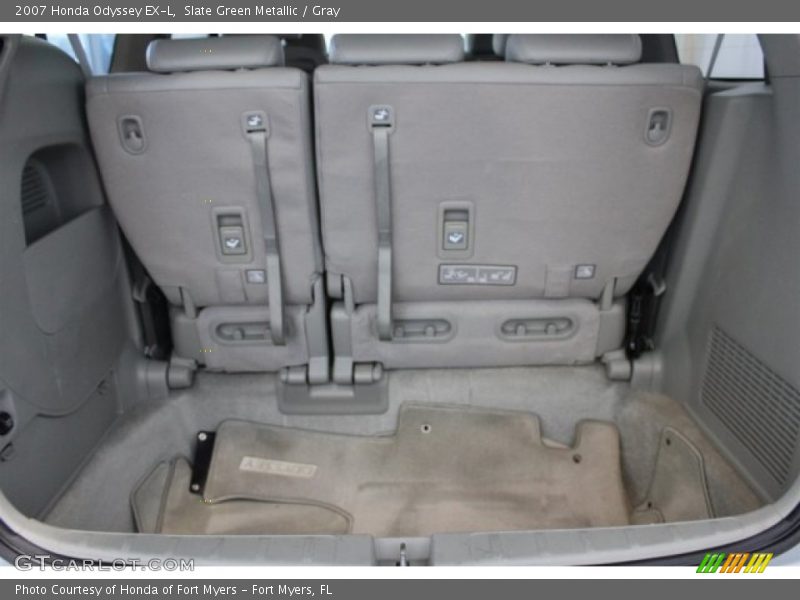 Slate Green Metallic / Gray 2007 Honda Odyssey EX-L