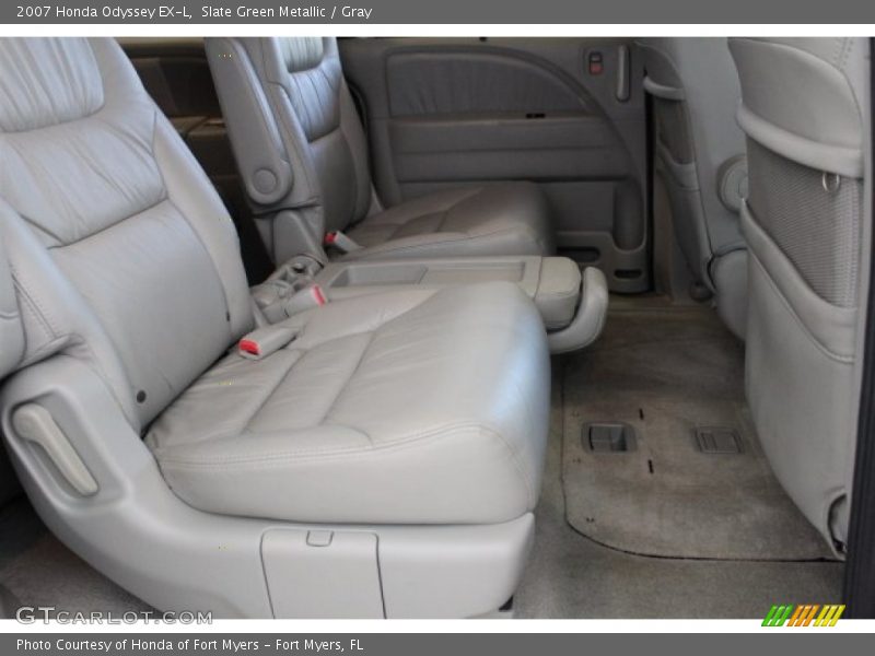 Slate Green Metallic / Gray 2007 Honda Odyssey EX-L