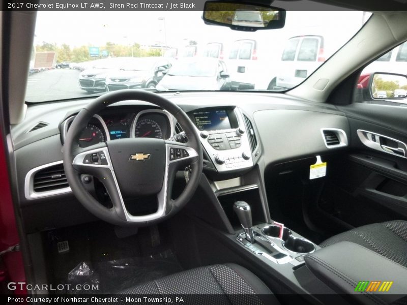 Siren Red Tintcoat / Jet Black 2017 Chevrolet Equinox LT AWD