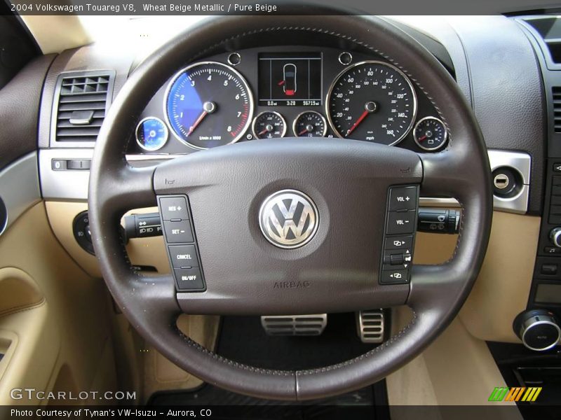 Wheat Beige Metallic / Pure Beige 2004 Volkswagen Touareg V8