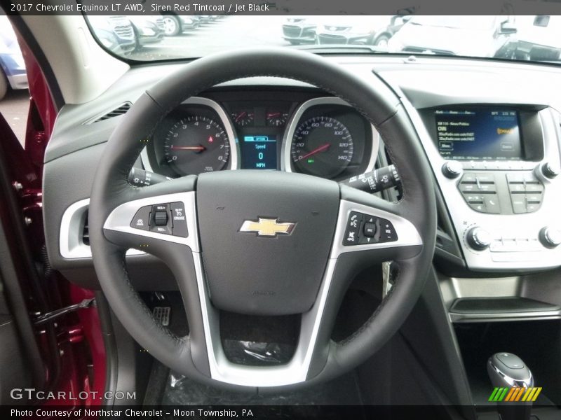 Siren Red Tintcoat / Jet Black 2017 Chevrolet Equinox LT AWD