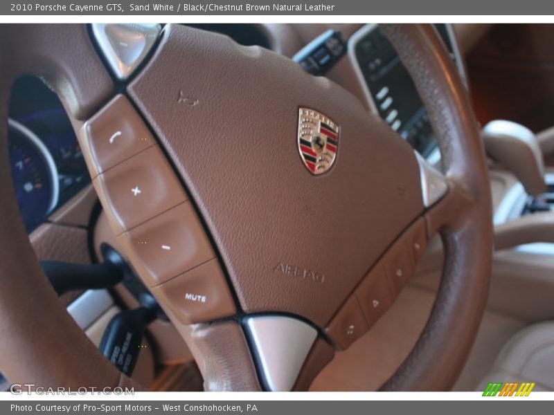 Sand White / Black/Chestnut Brown Natural Leather 2010 Porsche Cayenne GTS