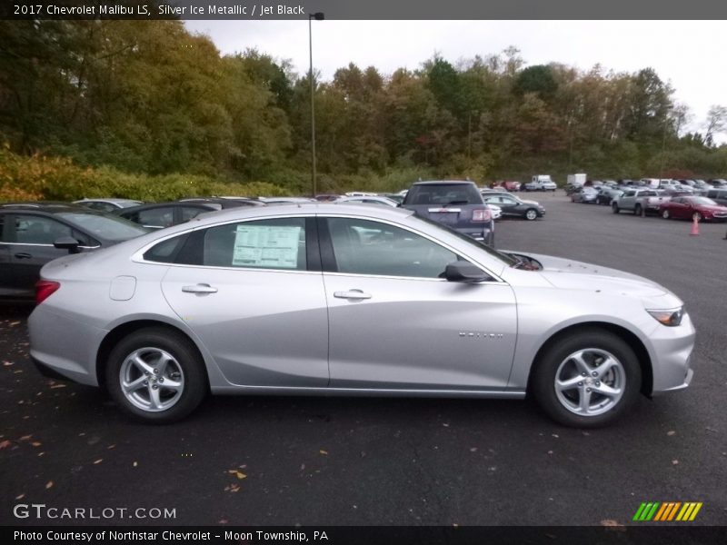 Silver Ice Metallic / Jet Black 2017 Chevrolet Malibu LS
