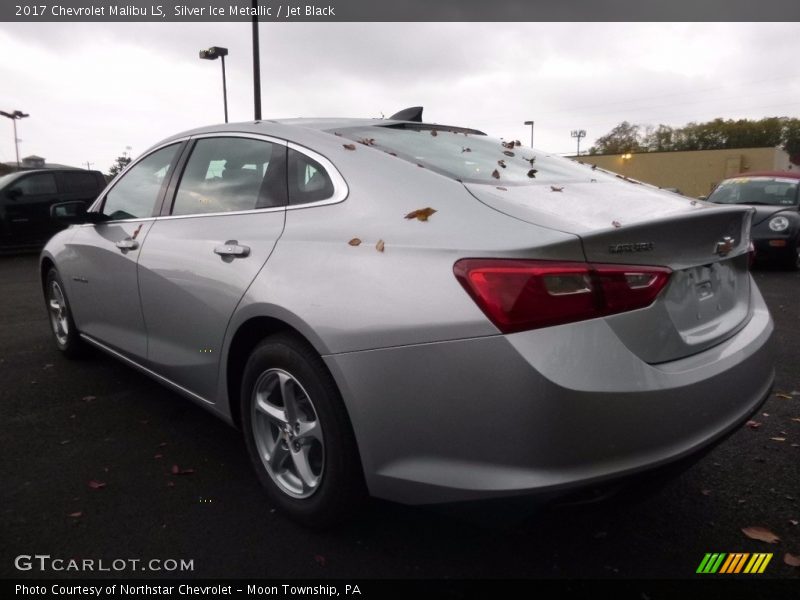 Silver Ice Metallic / Jet Black 2017 Chevrolet Malibu LS