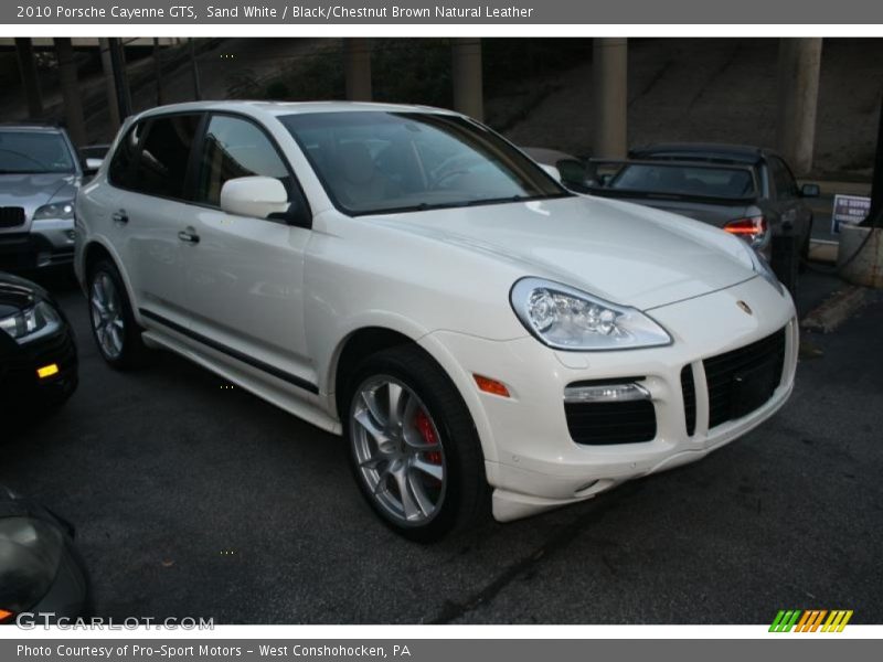 Sand White / Black/Chestnut Brown Natural Leather 2010 Porsche Cayenne GTS