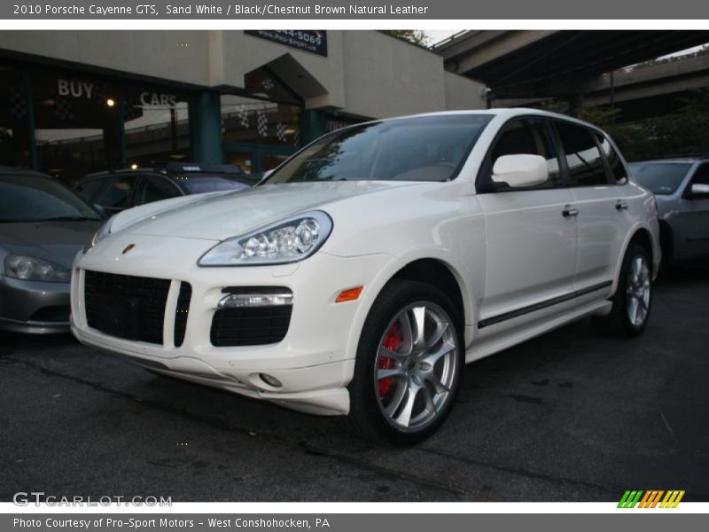 Sand White / Black/Chestnut Brown Natural Leather 2010 Porsche Cayenne GTS