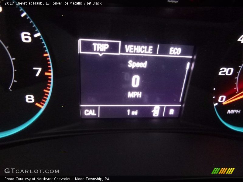 Silver Ice Metallic / Jet Black 2017 Chevrolet Malibu LS