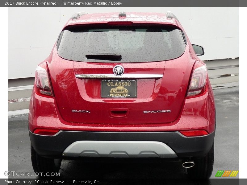 Winterberry Red Metallic / Ebony 2017 Buick Encore Preferred II