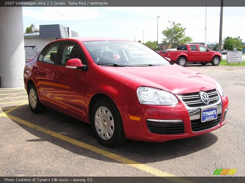 Salsa Red / Anthracite 2007 Volkswagen Jetta 2.5 Sedan