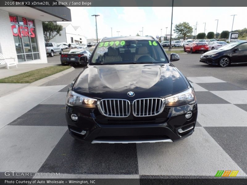 Jet Black / Sand Beige 2016 BMW X3 xDrive28i