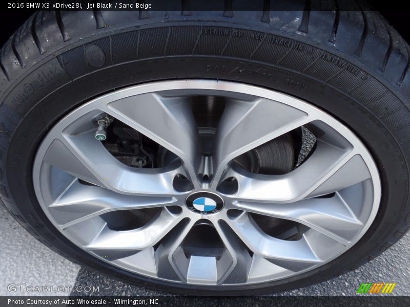 Jet Black / Sand Beige 2016 BMW X3 xDrive28i