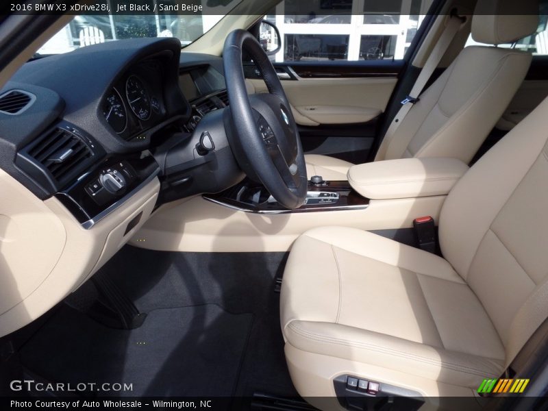 Jet Black / Sand Beige 2016 BMW X3 xDrive28i