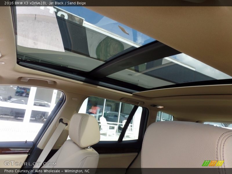 Jet Black / Sand Beige 2016 BMW X3 xDrive28i