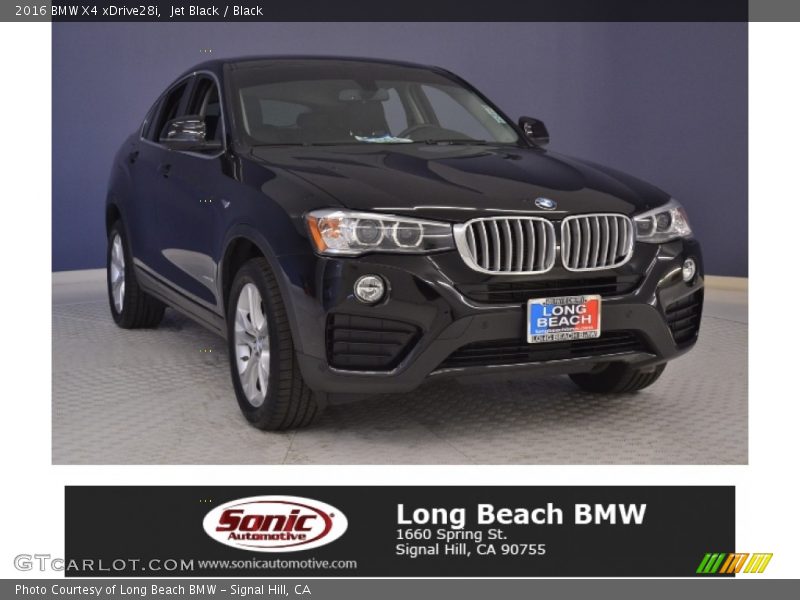 Jet Black / Black 2016 BMW X4 xDrive28i