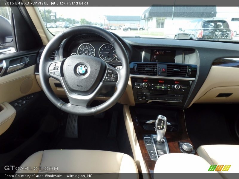 Jet Black / Sand Beige 2016 BMW X3 xDrive28i