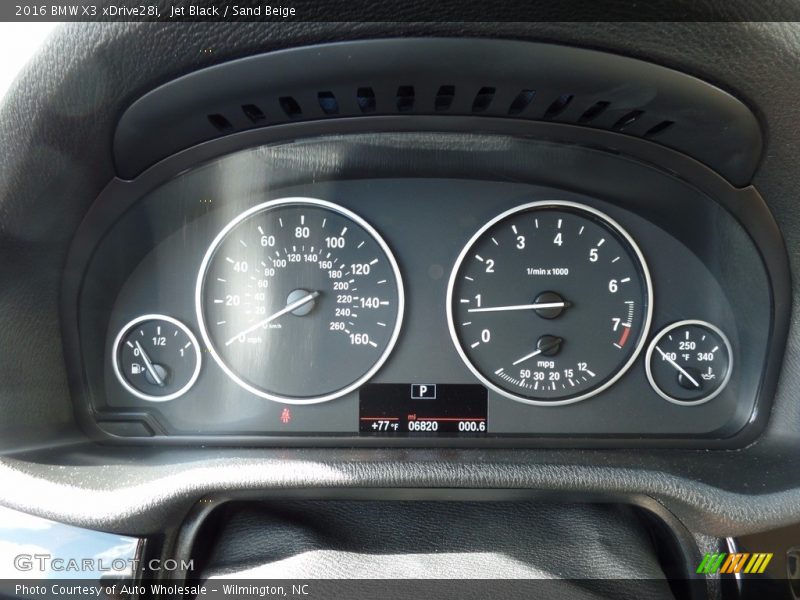 Jet Black / Sand Beige 2016 BMW X3 xDrive28i