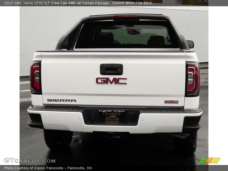 Summit White / Jet Black 2017 GMC Sierra 1500 SLT Crew Cab 4WD All Terrain Package